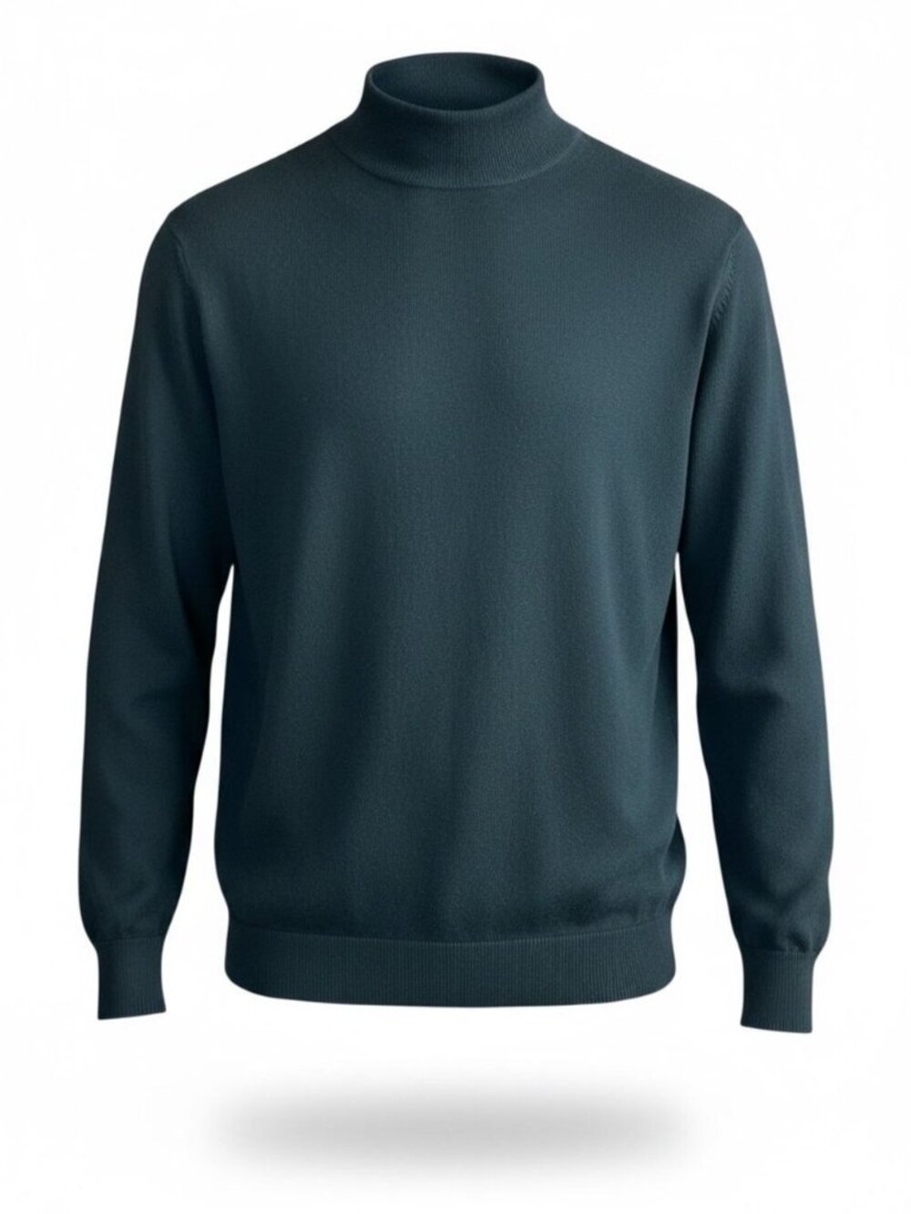 Pronto Uomo Men's Sweater Black Mock Neck Long Sleeve Cotton Blend Size XXL